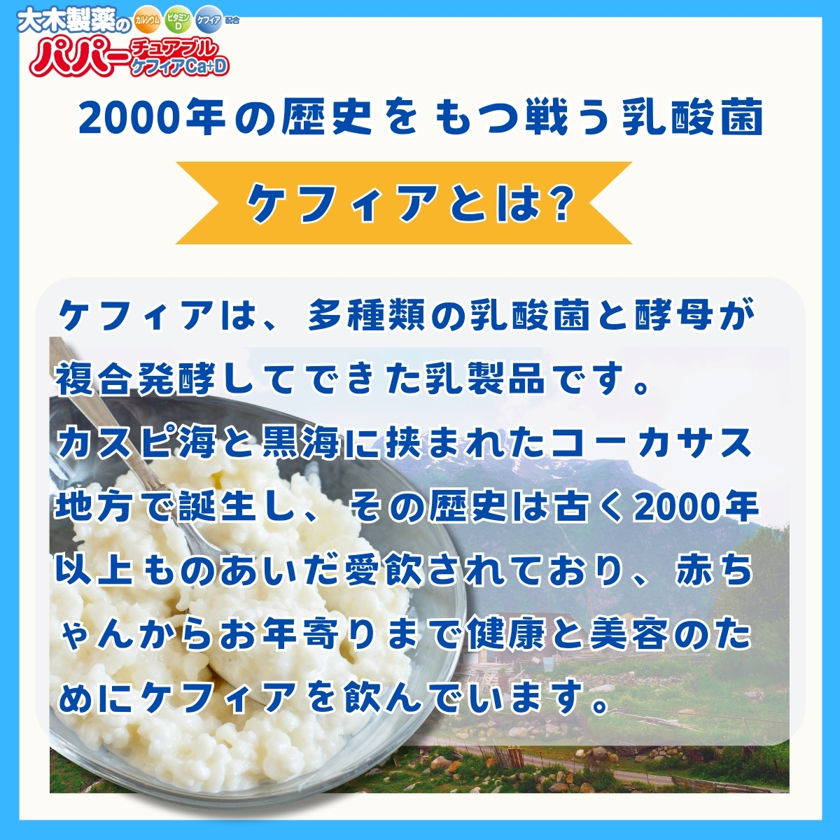 パパーチュアブルケフィアCa +D