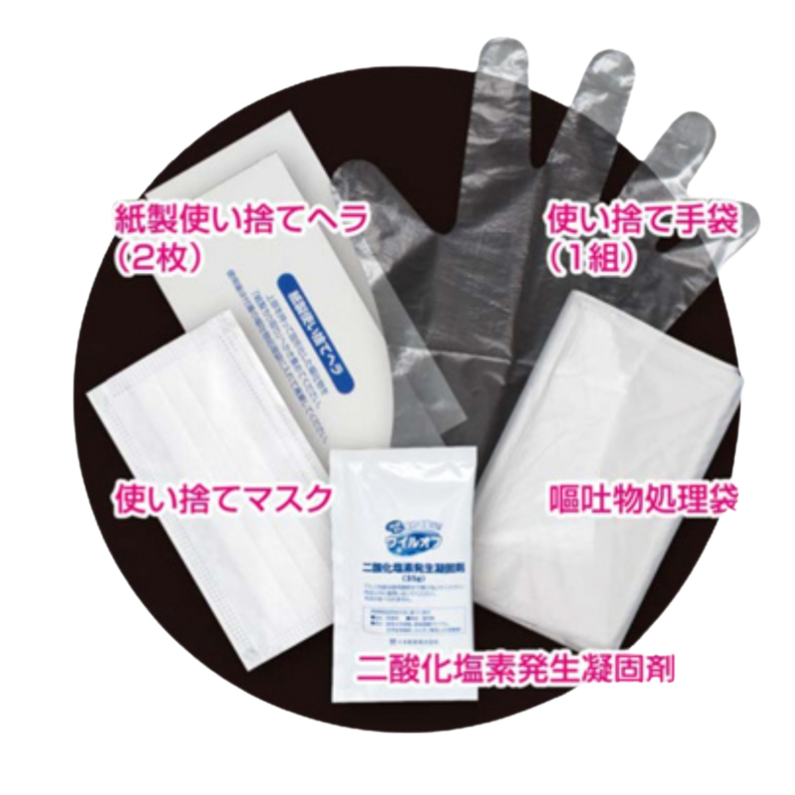 ウイルオフ 嘔吐物処理キット